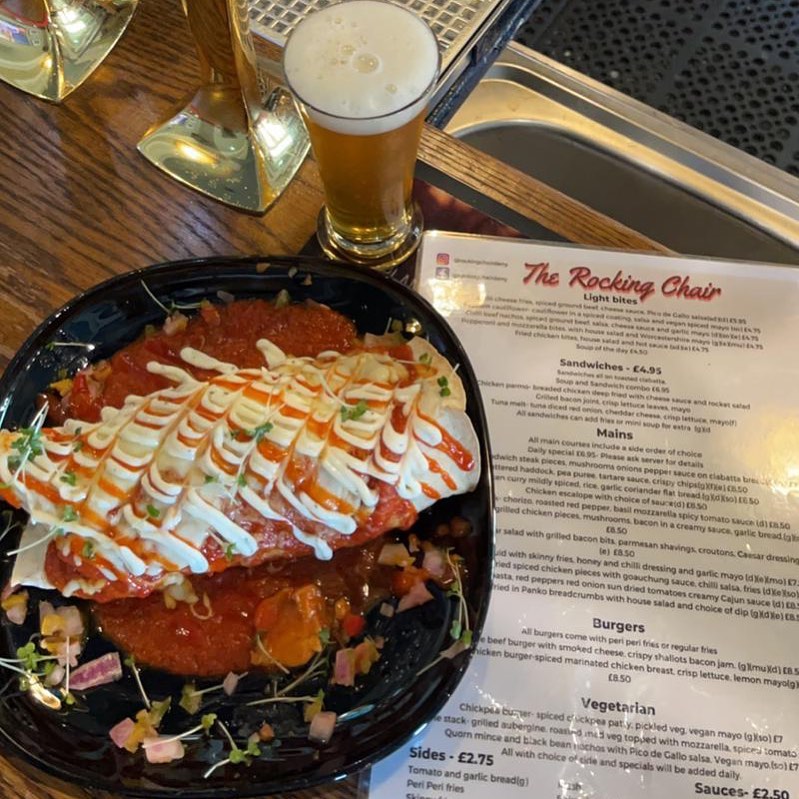 Special of the day Try our NEW Chicken enchiladas ️🌮Delicious pieces of seasoned chicken with peppers onions rolled into a soft wrap. 🤩🌮️with a choice of side all for 6.95